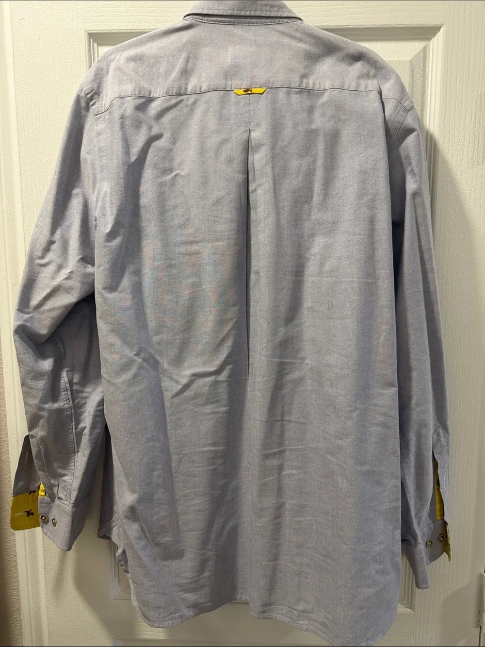 King Ranch Men’s Light Blue Button-Down Oxford Shirt with Duck details XL